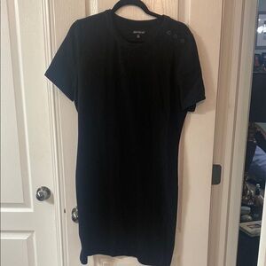 J Crew Black Short Sleeve Dress